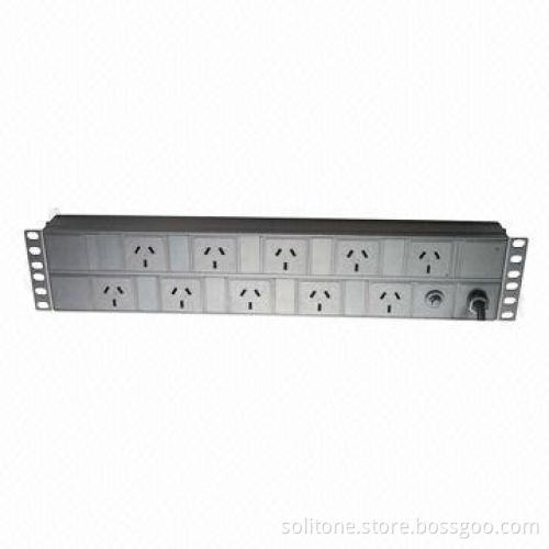 PDU, Australia Plug Socket, 10-way, 10A, Size 2U